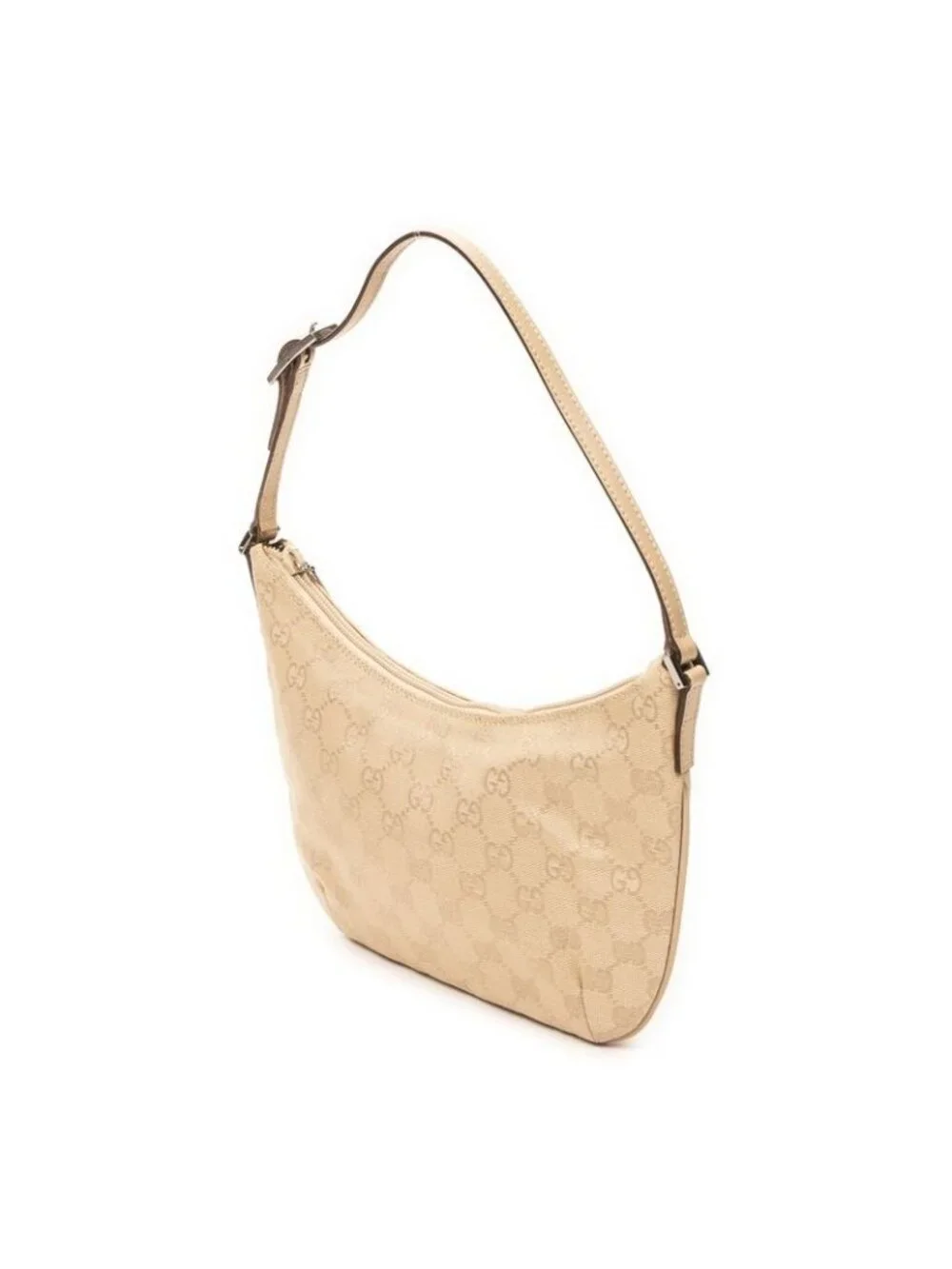 Gucci Pochette Hobo Beige GG Canvas - Picture 2 of 10